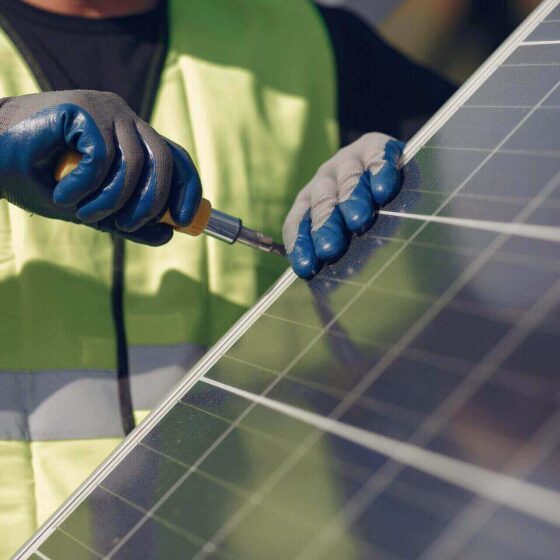 reparacion de una placa solar